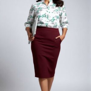 Floral Harmony Chinese Collar Top