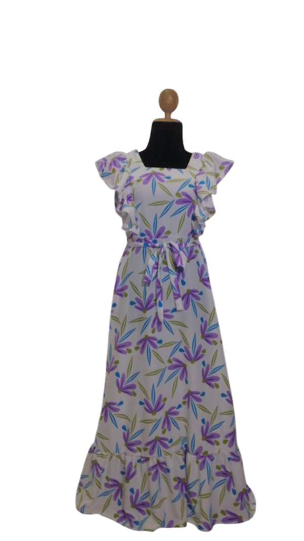 lavender blossom maxi dress
