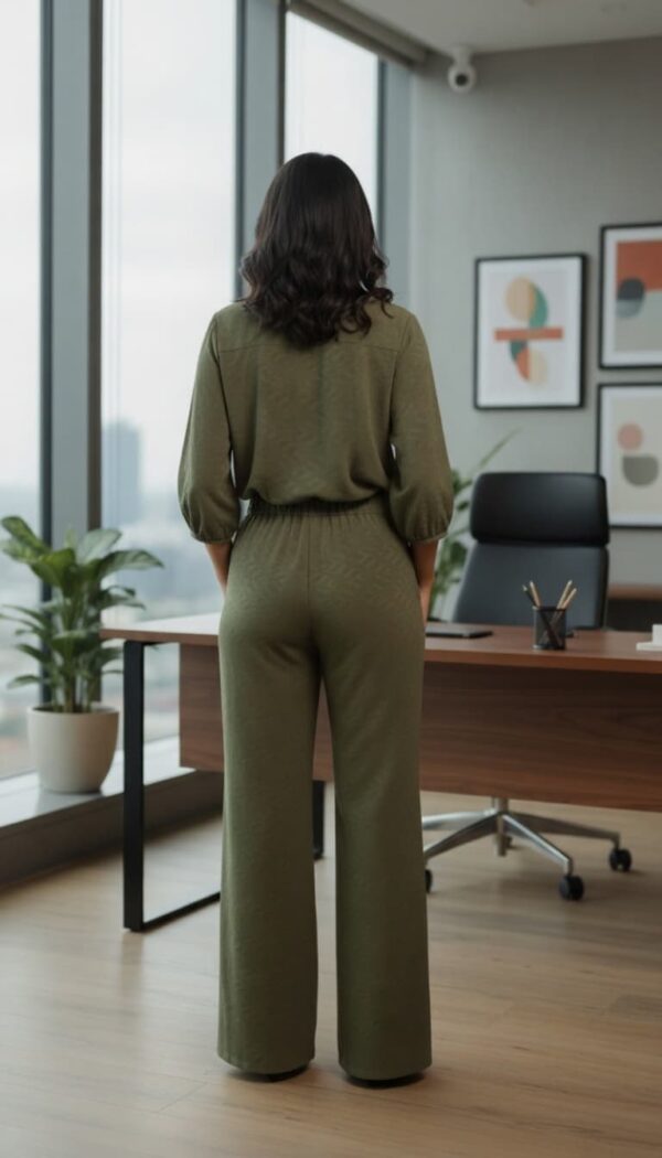 Elegant luxury top and pants set for sophisticated style.